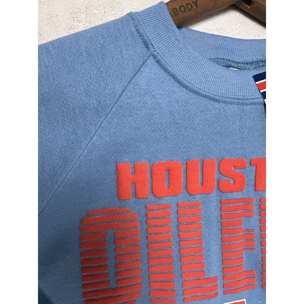 Vintage HOUSTON OILERS NFL Football Texas Youth XL DEADSTOCK USA Oil Rig 1980's